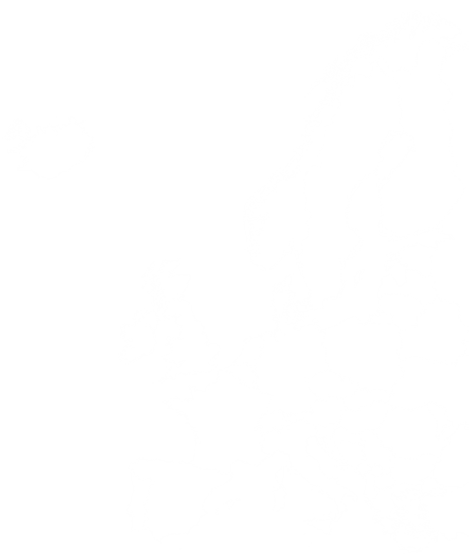 Illustration of European logistics network map